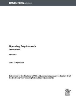 Operating Requirements - Queensland Version 6 Date: 12 April 2021 Determined by the Registrar of Titles (Queensland) pursuant to Section 22 of the ...