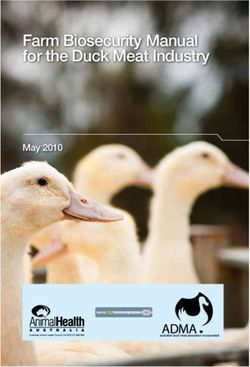 Farm Biosecurity Manual for the Duck Meat Industry - May 2010