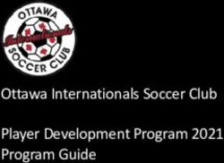 Ottawa Internationals Soccer Club Player Development Program 2021 Program Guide - Ottawa Internationals ...