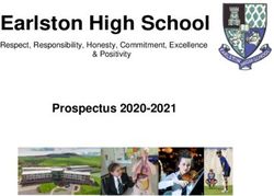 Earlston High School Prospectus 2020-2021 - Respect, Responsibility, Honesty, Commitment, Excellence & Positivity