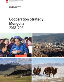 Cooperation Strategy Mongolia 2018-2021