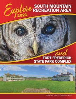 And - SOUTH MOUNTAIN RECREATION AREA - FORT FREDERICK STATE PARK COMPLEX - Maryland ...