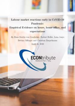 LABOUR MARKET REACTIONS EARLY IN COVID-19 PANDEMIC: EMPIRICAL EVIDENCE ON HOURS, HOME OFFICE, AND EXPECTATIONS - BY HANS-MARTIN VON GAUDECKER ...