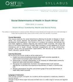 Social Determinants of Health in South Africa - SIT Study Abroad