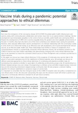Vaccine trials during a pandemic: potential approaches to ethical dilemmas