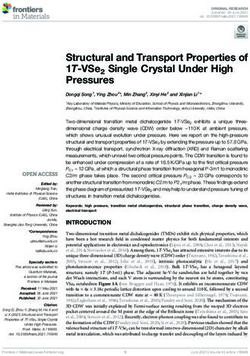 Structural and Transport Properties of 1T-VSe2 Single Crystal Under High Pressures - Frontiers