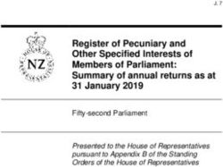 Register of Pecuniary and Other Specified Interests of Members of Parliament: Summary of annual returns as at 31 January 2019