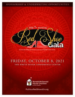 FRIDAY, OCTOBER 8, 2021 - SPONSORSHIP & UNDERWRITING OPPORTUNITIES THE 7TH ANNUAL - RONALD MCDONALD HOUSE ...