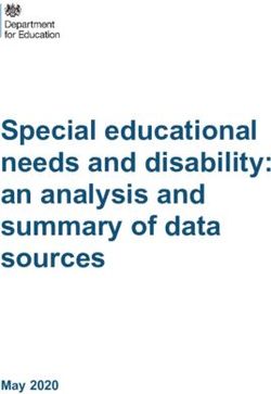 Special educational needs and disability: an analysis and summary of data sources - May 2020 - Gov.uk