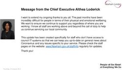 Message from the Chief Executive Althea Loderick - Newham ...