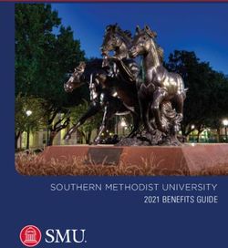 SOUTHERN METHODIST UNIVERSITY 2021 BENEFITS GUIDE - SMU