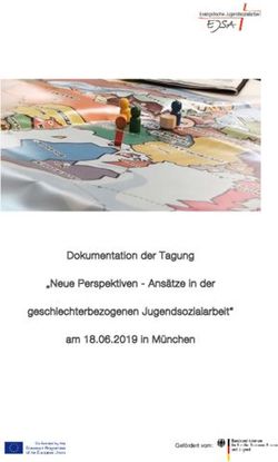 Dokumentation der Tagung "Neue Perspektiven - Ansätze in der geschlechterbezogenen Jugendsozialarbeit" am 18.06.2019 in München - Gefördert vom: ...
