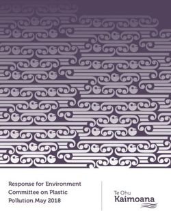 Response for Environment Committee on Plastic Pollution May 2018