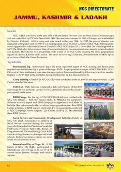 JAMMU, KASHMIR & LADAKH - India NCC