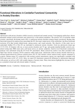 Functional Alterations in Cerebellar Functional Connectivity in Anxiety Disorders