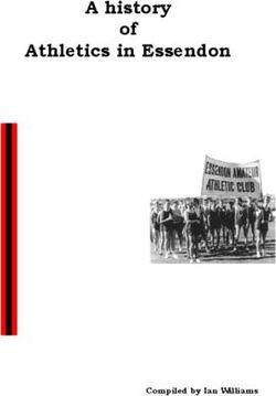 A history of Athletics in Essendon - Compiled by Ian Williams