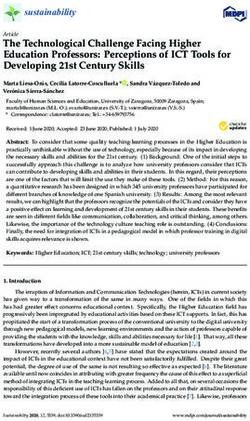 The Technological Challenge Facing Higher Education Professors: Perceptions of ICT Tools for Developing 21st Century Skills - MDPI