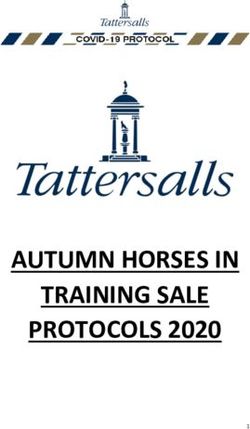 AUTUMN HORSES IN TRAINING SALE PROTOCOLS 2020 - Tattersalls