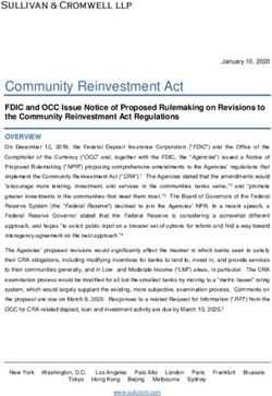 Community Reinvestment Act - FDIC and OCC Issue Notice of Proposed Rulemaking on Revisions to the Community Reinvestment Act Regulations ...