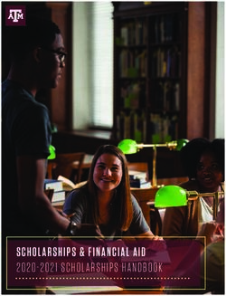 SCHOLARSHIPS & FINANCIAL AID - 2020 2021 SCHOLARSHIPS HANDBOOK - TAMU ...