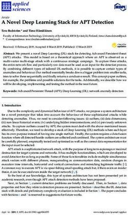 A Novel Deep Learning Stack for APT Detection - MDPI