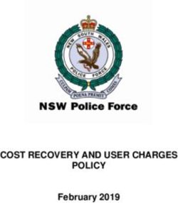 COST RECOVERY AND USER CHARGES POLICY - February 2019