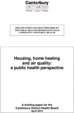 Housing, home heating and air quality: a public health perspective - A briefing paper for the Canterbury District Health Board - Community & ...