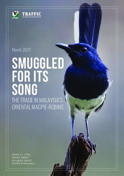 SMUGGLED FOR ITS SONG - THE TRADE IN MALAYSIA'S ORIENTAL MAGPIE-ROBINS March 2021 - Traffic.org