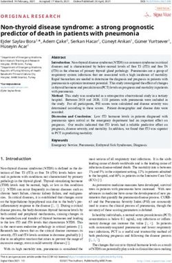 Non-thyroid disease syndrome: a strong prognostic predictor of death in patients with pneumonia - Signa Vitae