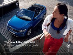 The new T-Roc Cabriolet - Price and specification guide Effective from 30.1.2020