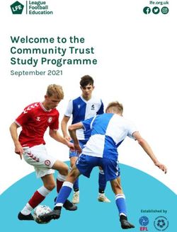 Welcome to the Community Trust Study Programme - September 2021 lfe.org.uk