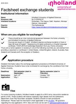 Factsheet exchange students - Institutional information - UPF
