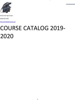 COURSE CATALOG 2019- 2020 2018-19 - MCFARLAND SCHOOL DISTRICT