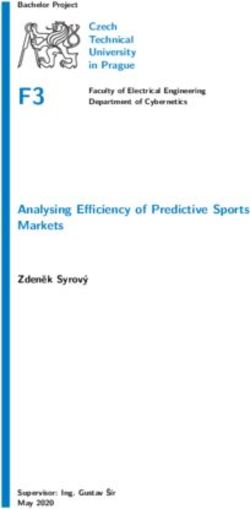 F3 Analysing Efficiency of Predictive Sports Markets - Czech Technical University in Prague - ČVUT ...