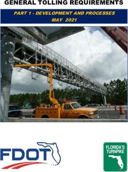 GENERAL TOLLING REQUIREMENTS - PART 1 - DEVELOPMENT AND PROCESSES MAY 2021 - Florida's Turnpike