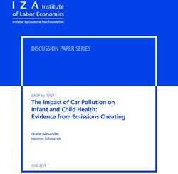 The Impact of Car Pollution on Infant and Child Health: Evidence from Emissions Cheating - IZA DP No. 12427 JUNE 2019 - Institute of Labor ...