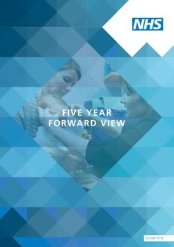 FIVE YEAR FORWARD VIEW - NHS England