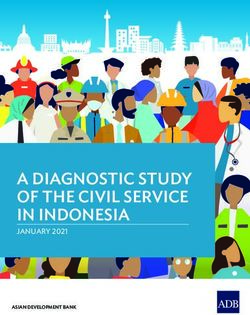 A DIAGNOSTIC STUDY OF THE CIVIL SERVICE IN INDONESIA - JANUARY 2021 ASIAN DEVELOPMENT BANK - Asian ...