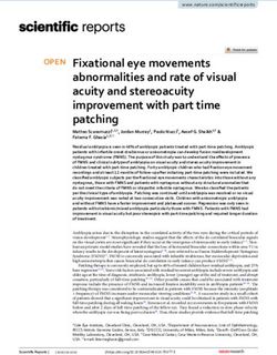 Fixational eye movements abnormalities and rate of visual acuity and stereoacuity improvement with part time patching - Nature