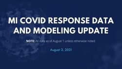 MI COVID response Data and modeling update - August 2, 2021