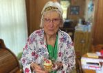 FRIENDS AT THE DOOR Janie got a cupcake and a balloon on her 95th! - ICING ON THE CAKE! - Meals on Wheels North Central ...