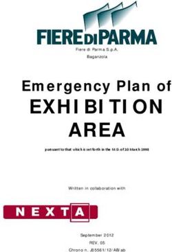 EXHIBITION Emergency Plan of - AREA