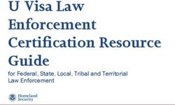 U Visa Law Enforcement Certification Resource Guide - For Federal ...