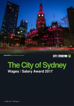 The City of Sydney Wages / Salary Award 2017 - ges