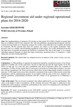 Regional investment aid under regional operational plans for 2014-2020