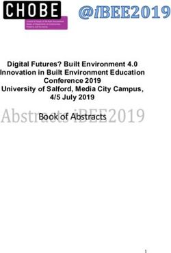 Book of Abstracts Digital Futures? Built Environment 4.0 Innovation in Built Environment Education Conference 2019 - University of Salford, Media ...