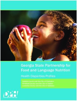 GEORGIA STATE PARTNERSHIP FOR FOOD AND LANGUAGE NUTRITION - HEALTH DISPARITIES PROFILES DEKALB COUNTY AND THE CITY OF CLARKSTON WHITFIELD COUNTY ...