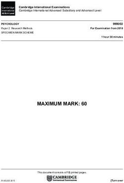 MAXIMUM MARK: 60 - Cambridge International