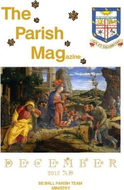 The Parish Magazine - 2018 AD - St. Peters, Bexhill
