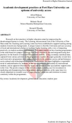 Academic development practices at Fort Hare University: an epitome of university access